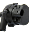 Mercedes Benz Electric Water Pump OE Exact Fit For Select Models, black cylindrical unit with plug connector and sealed chamber