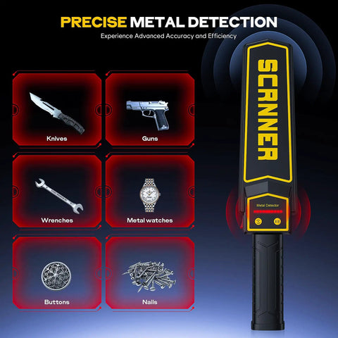 Handheld Metal Detector Wand Packing Five Level Sensitivity Modes Ace For Woodworking And Pallet Sweeps Nail Finder Scanner Dropping Quick Audio And Pulse Alerts To Shield Power Tools From Sneaky Fasteners In Timber
