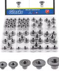 Heavy Duty 85Pc Tee Nut Kit With M4 M5 M6 M8 M10 Round Base Weld T Nuts for Shop Builds and Home Fixes in a storage case.