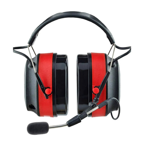 Front view of Wireless Electronic Hearing Protector With Bluetooth Technology And External Noise Canceling Boom Mic, NRR 26 dB