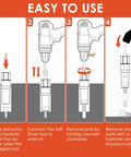 Deep Well Bolt Extractor Set Beefy Sixteen Piece Three Eighths Inch Deep Socket Tools for Damaged Frozen Bolts Usage Steps