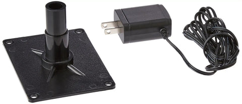 Power adapter and mounting plate for Compact Electronic Drum Pad Sound Module With Four Velocity Sensitive Pads, Affordable Black.