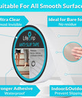 Clear Non Slip Tape 1 Inch By 30 Feet Traction Grip For Tubs Boats And Stairs Soft Texture Adhesive Tape shown in package