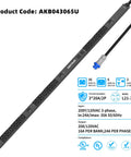 Heavy Duty Rack Mount Pdu Power Bar Loaded With 44 Outlets Featuring 36 C13 And 6 C19 Plus Two 5 20R Plugs Nema L21 30P Input And 10 Ft Cord For Data Center Rigs showing 36 C13 and 6 C19 outlets.