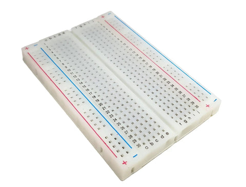 All In One Breadboard Kit For Quick Prototyping With Eight Boards Including Standard Half Size And Mini Breadboards In Six Colors For Arduino ESP32 ESP8266 And Raspberry Pi Projects featuring white standard board