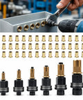 Durable Rivet Nut Tool Kit For Heavy Duty Fastening Jobs Featuring M4 To M10 Manual Installation With Carbon Steel Head And Smooth Black Coating For Long Lasting Performance And Rock Hard Reliability On Any DIY Or Pro Workshop Setup, M4-M10 inserts