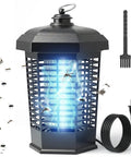 Electric Bug Zapper Indoor Outdoor 4200V High Voltage Mosquito Fly Killer With 365nm UV Light Waterproof Insect Trap, cord visible