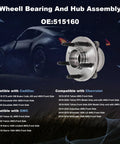 Two Pack Front Wheel Bearing And Hub Assembly 4WD compatible with 2014 to 2018 Silverado 1500, 2015 to 2020 Tahoe Suburban