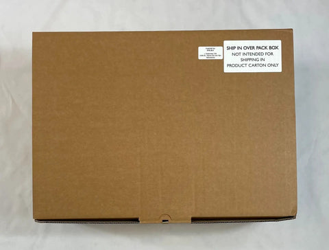 Tough as Nails Optical Beam Smoke Detector Featuring Infrared Detection for Warehouses and Factories Badass Fire Safety Solution Easy to Mount and Maintain Model 5000 003 packaging box viewed from above.