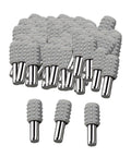 100 Pieces Cabinet Shelf Pins Hardware Supports Anti Slip Pegs for Laminate Cabinets 2 cm by 0.5 cm size, gray texture