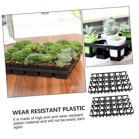 Five Pack Nursery Pot Brackets For Growing Trays Plant Holders For Flowers And Vegetables In Greenhouse And Garden Use Heat Mat Safe Plastic Rack For Easy Transport And Stable Seedling Start
