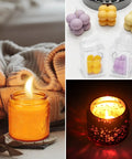 Complete DIY Candle Making Kit With Digital Soy Wax Melt Warmer, Scented Candles Supplies, colorful candles on display