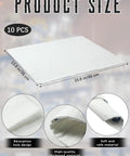 Ten-Piece Water Absorbent Mats 14 By 16 Inches Wringable Reusable Absorbing Pads with absorption holes and thick material