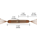 Canvas Bird Game Carrier For Waterfowl And Small Animals, Hanging Tote with 12 waxed cord loops and brass snap hook, top view.