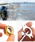 Marine Prop Nut Kit 18-3702 for 35 to 70 HP Outboards with 2 lock washers fits Mercury engines, shown in use and components close-up.