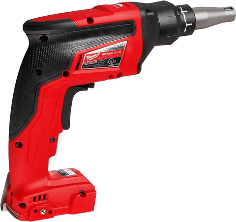Side view of M18 Fuel Drywall Screw Gun Bare Tool with Auto Start Mode and Powerstate Brushless Motor Delivering 4500 RPM.