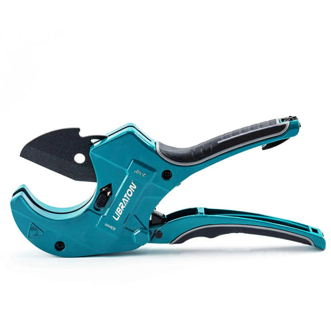 Heavy Duty PVC Pipe Cutter Two And One Half Inch Opening With Improved SK5 Blade for cutting PVC, PEX, and plastic pipes