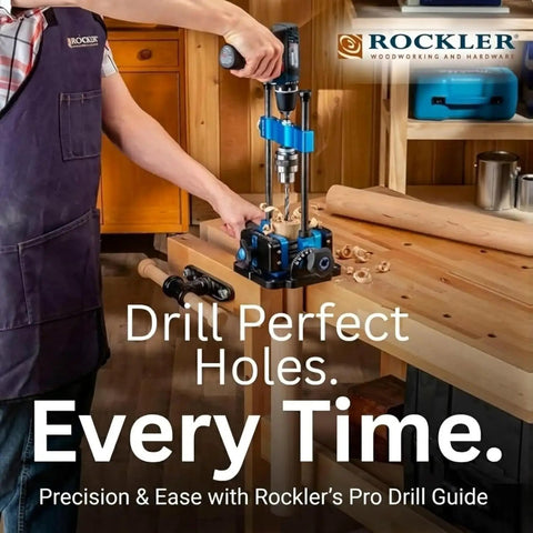 Person using Handy Drill Guide For Hand Drills Portable Drill Press Adapter With 0 To 60 Degree Adjustable Angle Protractor Chuck Key