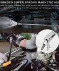 Two Pack Telescoping Magnetic Pickup Tools With Bright LED Light Extendable Magnetic Rods Reach 7.7 To 32.5 Inches And 4.7 To 19.5 Inches A Boss Grabber Kit For Cars Home Garage And Hard To Reach Places used under car engine