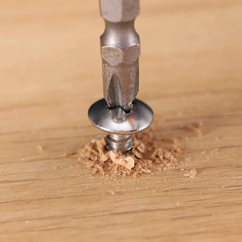 Top Grade Heavy Duty 100 Pack Stainless Steel Wood Screws Number 4 Quarter Inch Truss Head Phillips Drive Self Tapping Fasteners in wood.