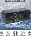 IP67 Waterproof ABS Junction Box With Hinged Black Cover And Mounting Plate Wall Mount Electrical Enclosure For Arduino Projects And Power Supplies Weatherproof Outdoor Project Box 7.9 By 3.9 By 2.8 Inches Built To Last