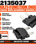 High Output Eight Pack Multi Function Diode Set Delivers Tight Voltage Regulation And Rock Solid Agm Support For General Motors Trucks Replaces 12182137 showing two replacement diodes.