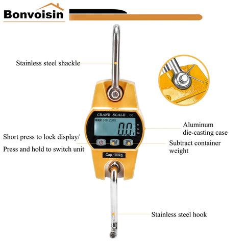 Straight Up Heavy Duty Digital Crane Scale Built Like A Tank For Ranch Grind Jobs With Remote Control Peak Hold Feature Bright Led Reading And 2000 Pound Max Load For Zero Hassle Lifting