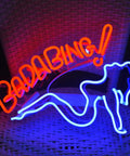 Bada Bing Bar Neon Light Sign 40 By 30 Cm Handmade Glass Neon Tubes On Transparent Backboard Wall Decor