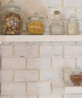 Glass jars on shelves held by 20 Piece Plastic Cabinet Shelf Pegs 3mm Smooth Surface Pins For Glass And Wood Shelves Easy Install