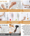 Step-by-step guide for installing and reusing a Powerful Suction Cup Shower Caddy With Removable Shelf Slick Install Bathroom Organizer