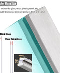 Slots for glass thickness on Built Different Stainless Steel Glass Railing Posts With Square Tube Design And Adjustable Heights.