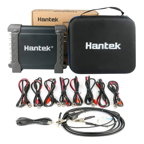 8 Channel Automotive Diagnostic Oscilloscope With USB DAQ, Programmable Signal Generator, cables, and carrying case