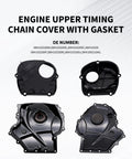 Engine Timing Chain Cover With Gasket Upper Lower for 2007-2017 VW Audi Models 1.8T 2.0T
