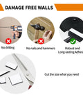 Heavy Duty Hook And Loop Tape 20 Pack 1x4 Inch Double Sided Fastener Strips, no drilling or nails needed, customizable size