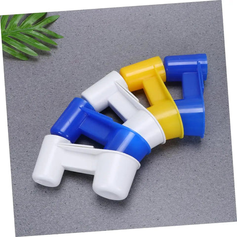 Five Piece Automatic Bird Water Dispenser Set With Dual Drinking Ports in assorted colors for parrots and pigeons.
