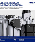 Close-up of Right HVAC Air Door Actuator for Honda Accord 2003 2007 and Acura TL 2004 2008, showing precise fit in engine system.