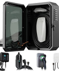 All Weather Wall Mounted EV Charger Protective Box For Outdoor Home Charging Stations Universal Fit For Tesla And Most EV Charger
