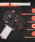 Toyota Power Window Lift Motor Front Left Driver Side For Camry 2002-2006 Highlander 2001-2007 RAV4 2001-2005 Scion Xa 2004-2006 Replace 85720-12300 85720-32160 4710011, black and silver OEM motor