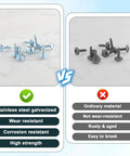 Load Center Panel Cover Replacement Screws Top Shelf Zinc Coated Steel Heavy Duty Fix For Square D S106 Siemens ECTS2 Schneider QO Homeline Murray Breaker Box comparison between zinc screws and ordinary screws