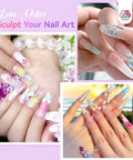 All In One Acrylic Nail Kit For Beginners 2026 Hema Free Bio Based System with floral nail art designs