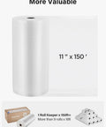 11 Inch By 150 Foot Vacuum Sealer Bags Roll With Cutter Dispenser, BPA Free Commercial Grade Food Storage Bags, image showing roll and packaging.