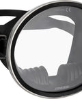 Retro Style Freediving Mask With Oval Tempered Glass Lens For Crystal Clarity And All Day Comfort Silicone Skirt And Strap