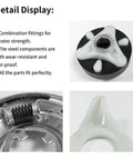 Upgraded Washer Clutch Kit With Motor Coupling And Four Agitator Dogs Replacement For Top Load Washers To Fix Agitation And Spin Problems Like A Pro Easy Install Durable OEM Style Parts, white plastic and metal parts
