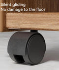nylon furniture caster set showing silent gliding on floor
