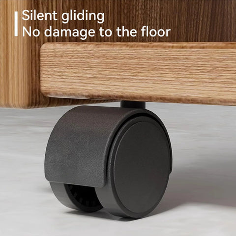 nylon furniture caster set showing silent gliding on floor