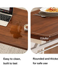 Straight Up Reliable Manual Sit Stand Desk With Rock Solid Frame Smooth Glide Adjustment Crisp White Surface view highlighting easy cleaning features and rounded edges.