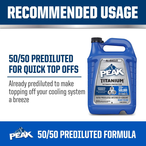 Keep All Vehicles Cool With This Extended Life Yellow Antifreeze And Coolant Already Mixed Ready To Go Straight In Engine Cooling Systems For Serious Year Round Protection, 1-gallon blue jug.