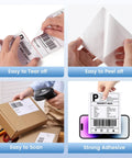 4x3 Inch Thermal Label Roll For Small Business, Waterproof Shipping Labels For Thermal Printers, easy application, barcode scanning