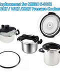 Pro Grade Replacement Gasket For Mirro Pressure Canner 12 16 22 Qt Fits Models M-0512 M-0522 M-0312 M-0406 M-0416 M-0526 M-0622 Durable Leakproof Seal For Safe Canning And Easy Installation black silicone gasket for Mirro S-9882 12/16/22 qt pressure cookers