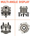 Multi-angle view of Rear Wheel Hub And Bearing Assembly For Subaru Legacy And Outback 2005 Through 2009 With ABS Encoder, 5 Lug, Rear Left And Right, 512293 Replacement No Hassle Direct Fit Premium